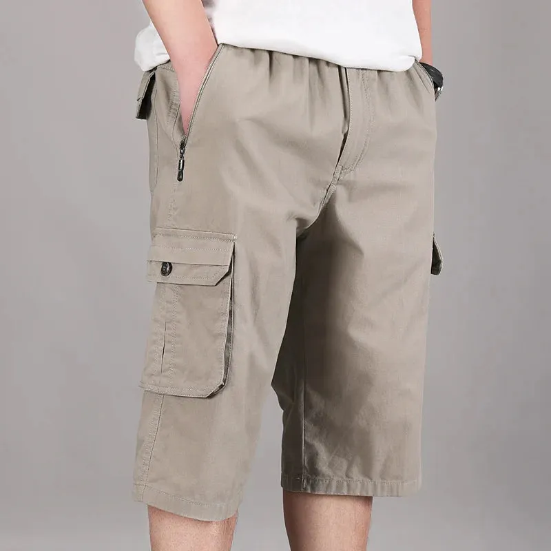 Wiaofellas  -  New Trend Summer Men Clothing Cargo Shorts Drawstring  Pants Casual Streetwear Quick-Drying  Beachwear Joggers