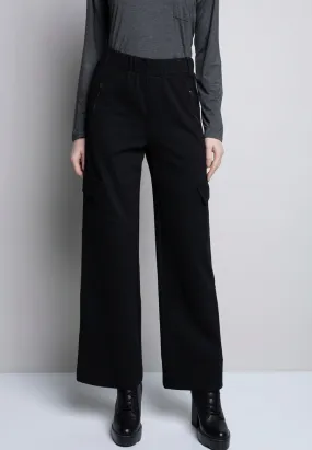 Wide-Leg Cargo Style Pants