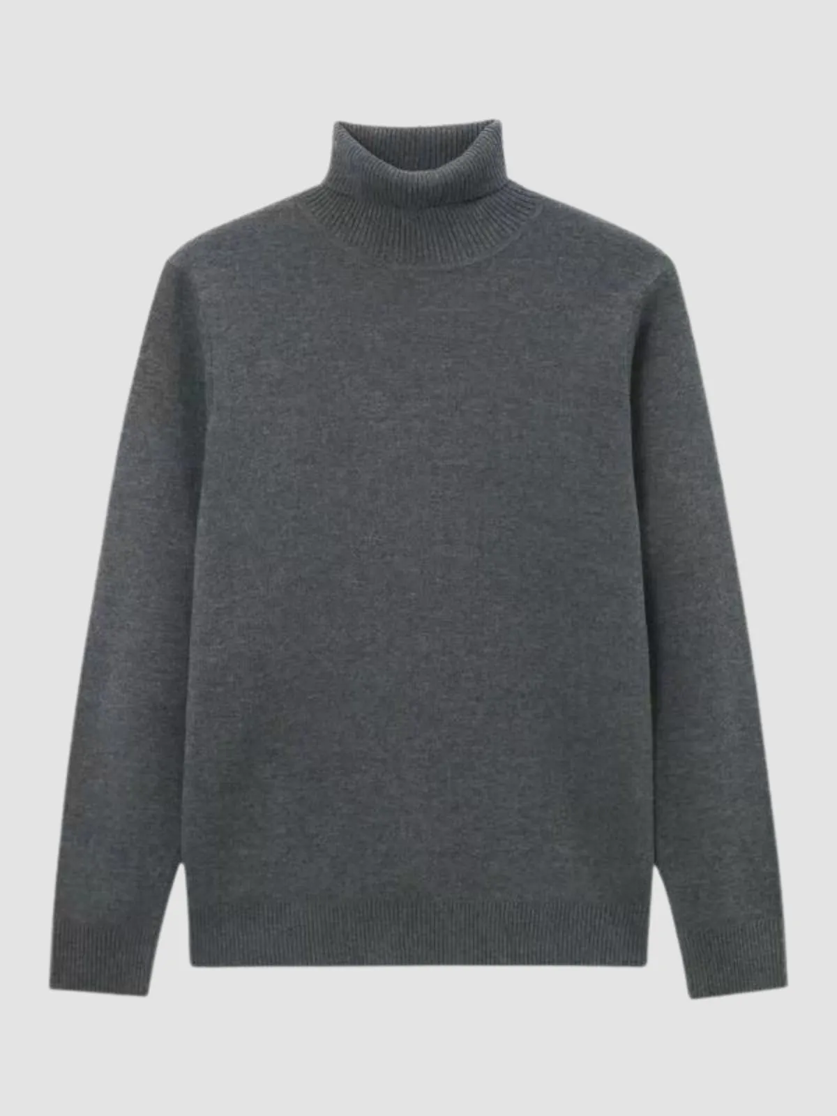 WLS Retro Half Turtleneck Solid Loose Sweater