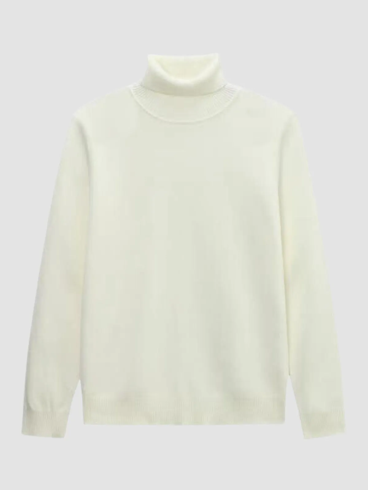 WLS Retro Half Turtleneck Solid Loose Sweater