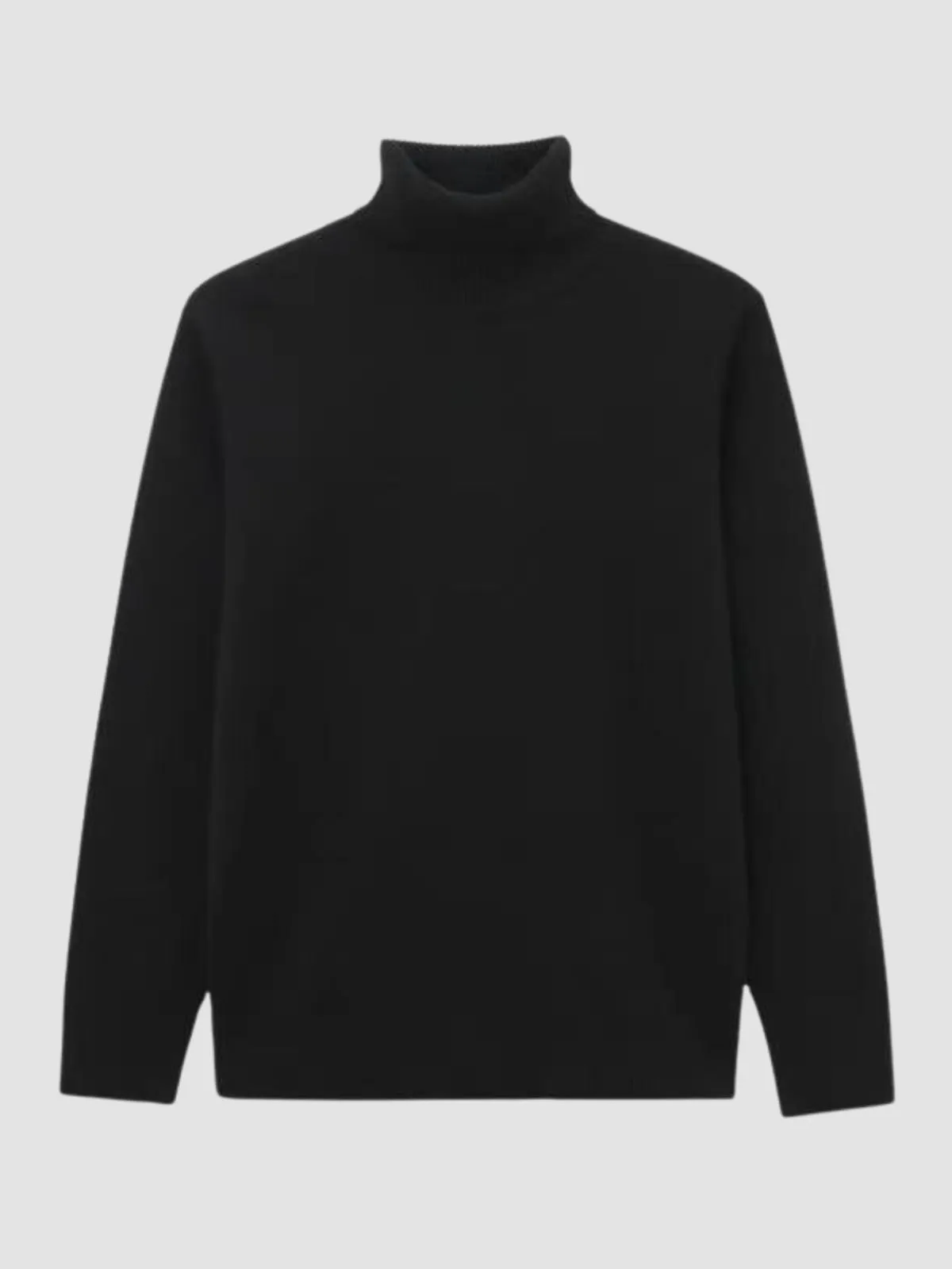 WLS Retro Half Turtleneck Solid Loose Sweater