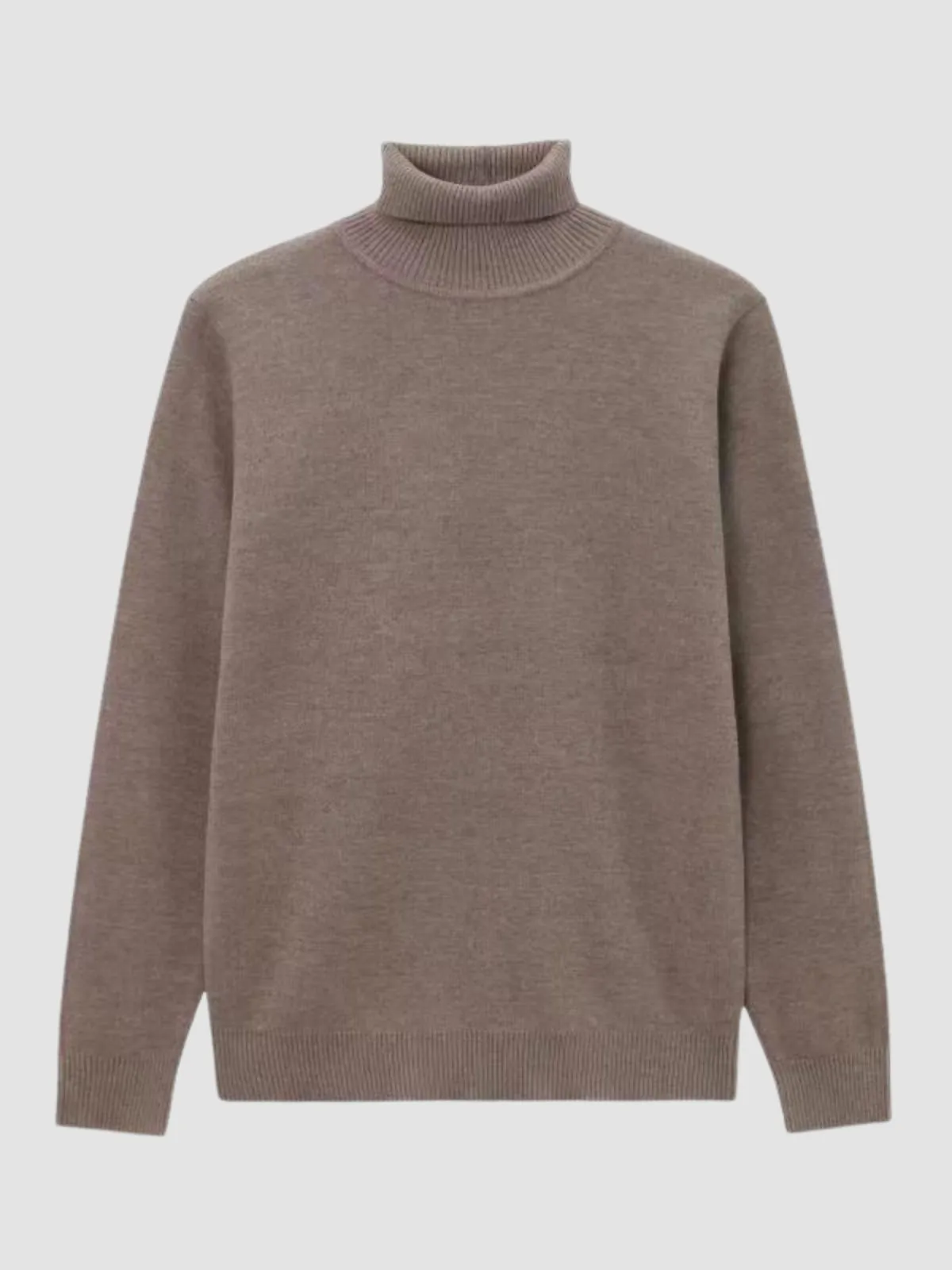 WLS Retro Half Turtleneck Solid Loose Sweater