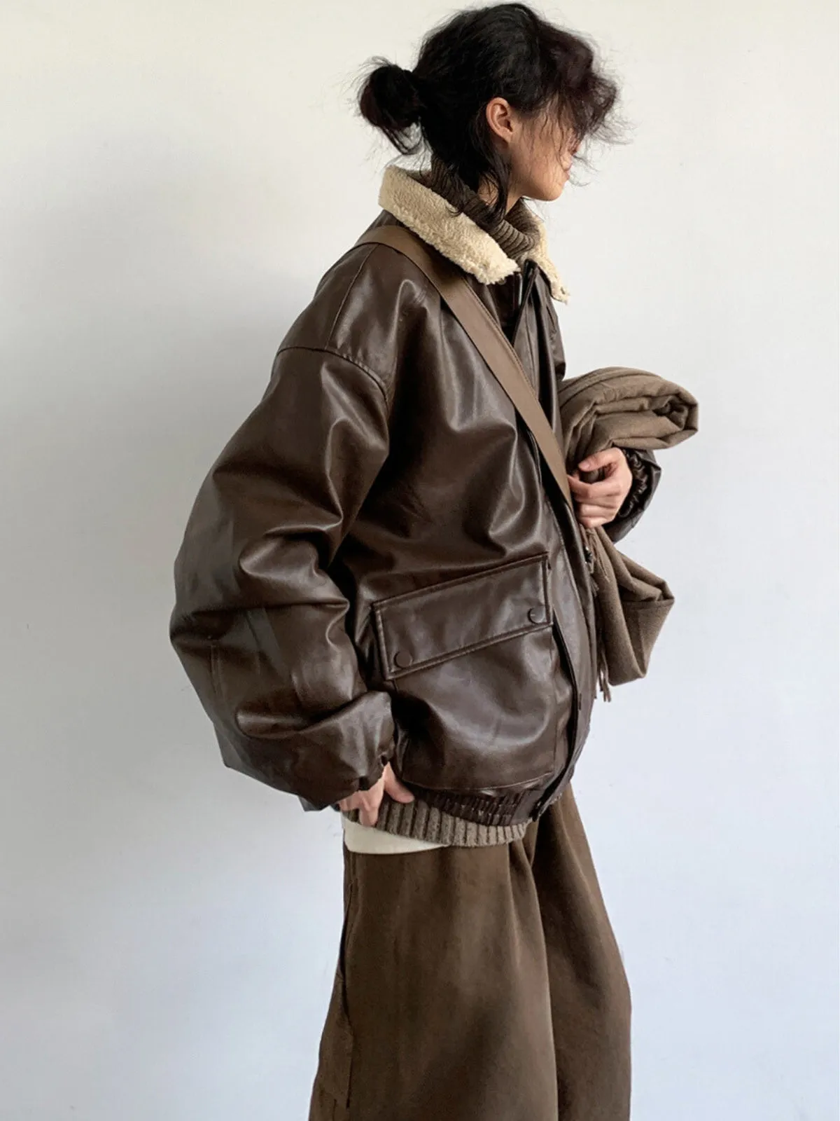 WLS Retro Neutral Leather jacket