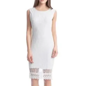 Women Midi Bodycon Dress White - UWD001