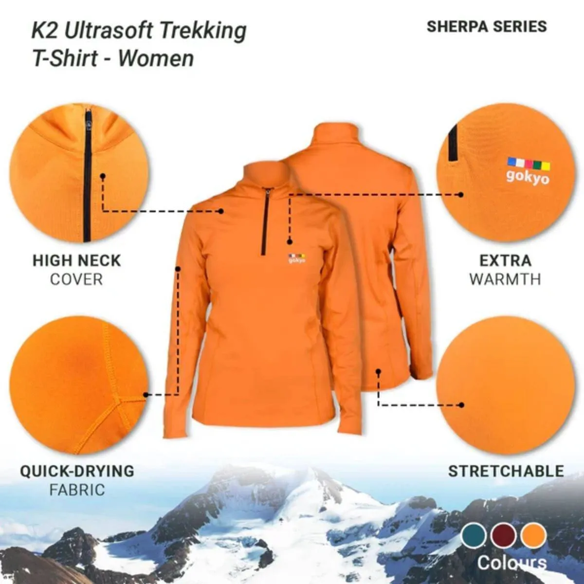 Women's K2 Ultrasoft Trekking T-Shirt - Sherpa Series - Emerald