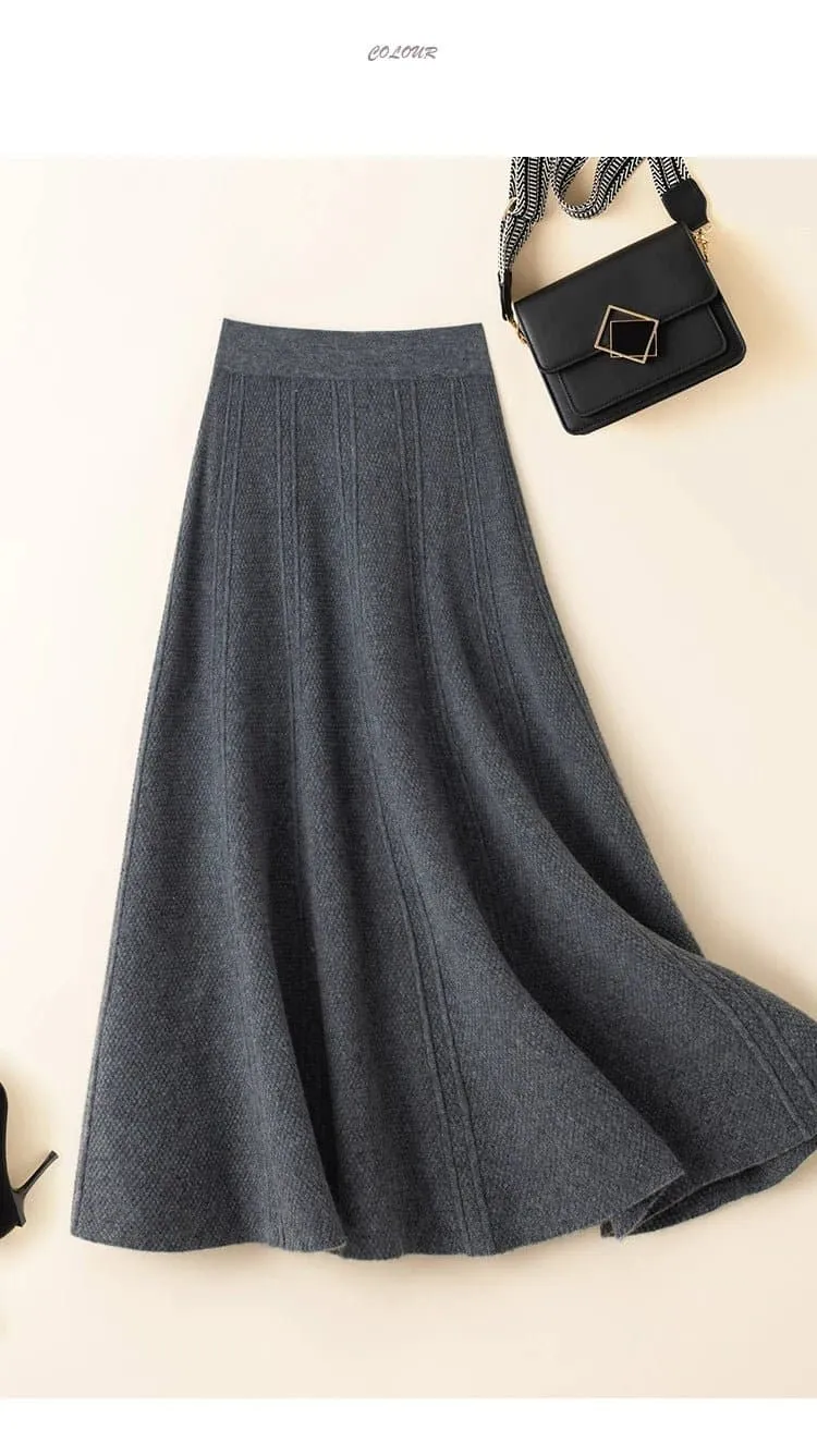 Women's Merino Wool Skirt