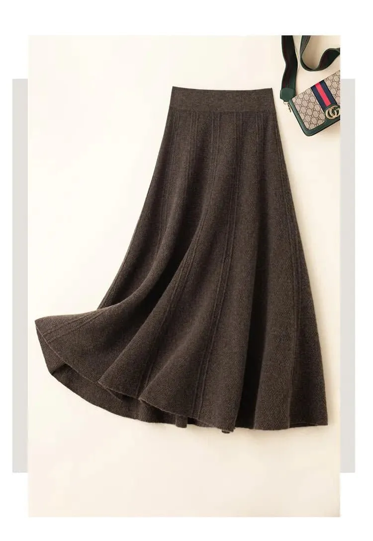 Women's Merino Wool Skirt