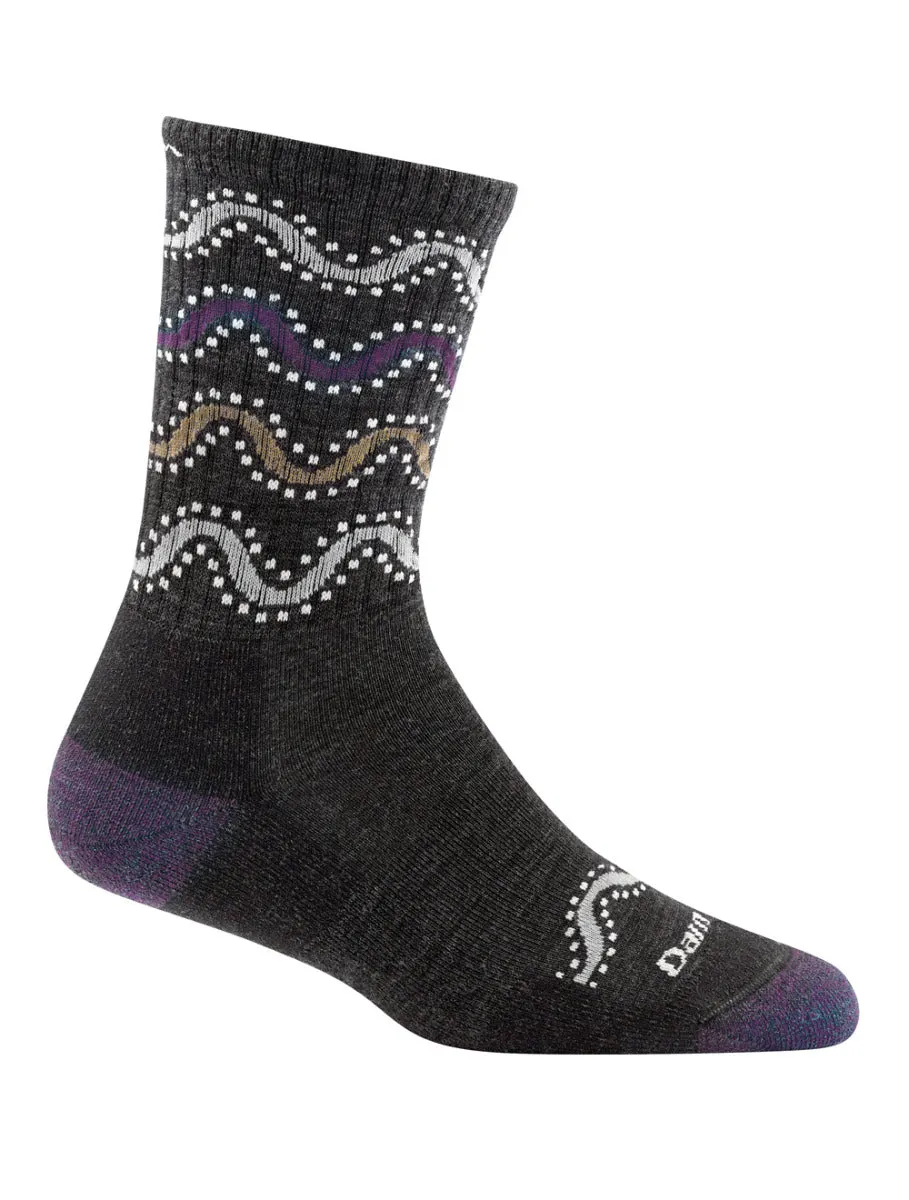 Women's Wandering Stripe Micro Crew Light Cushion Sock