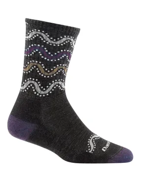 Women's Wandering Stripe Micro Crew Light Cushion Sock