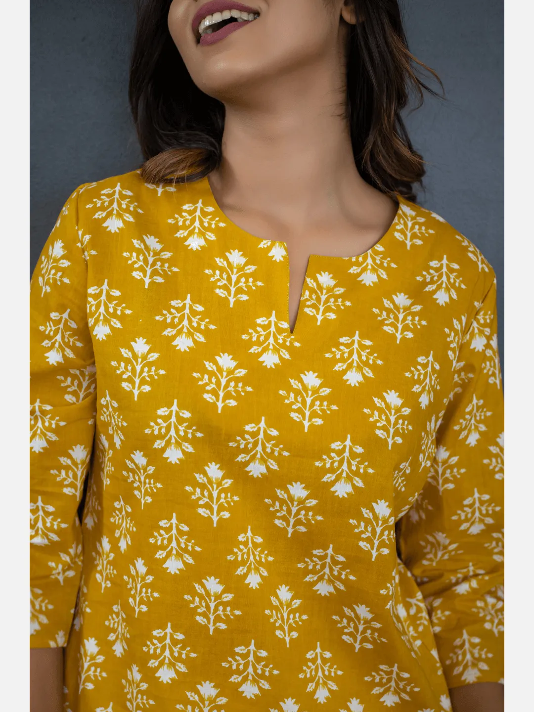 Yelow Lehriya Cotton Loungewear