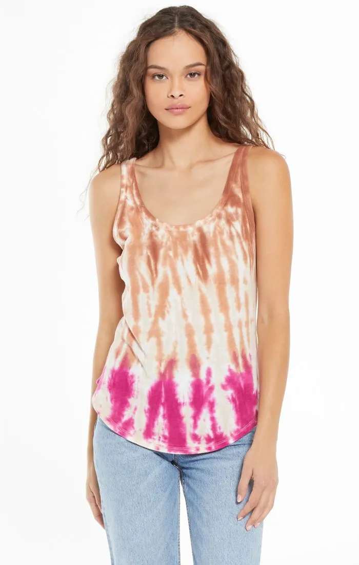 Z Supply Easy Sorbet Skies Tie Dye Tank