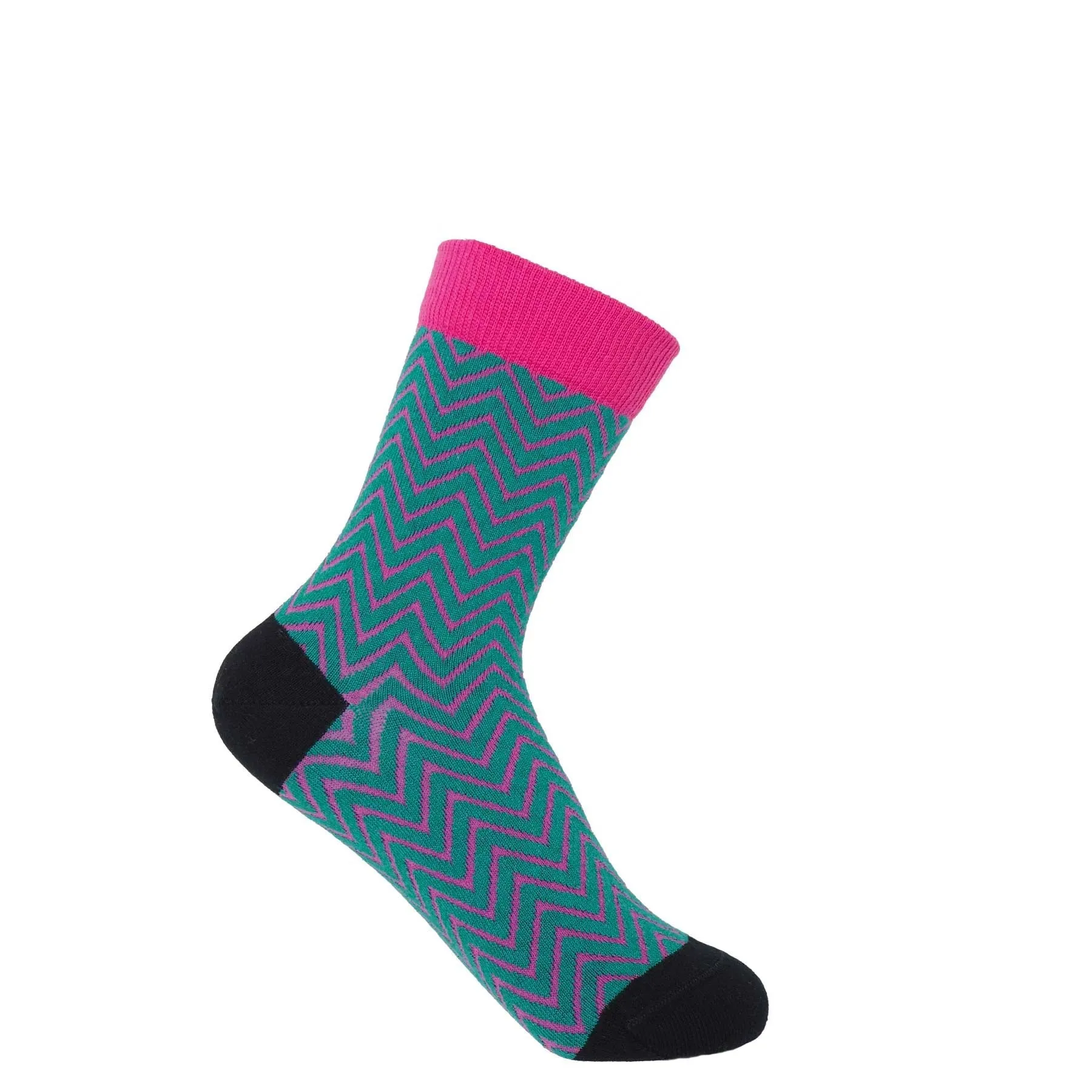 Zig Zag Luxury Ladies Cotton Socks