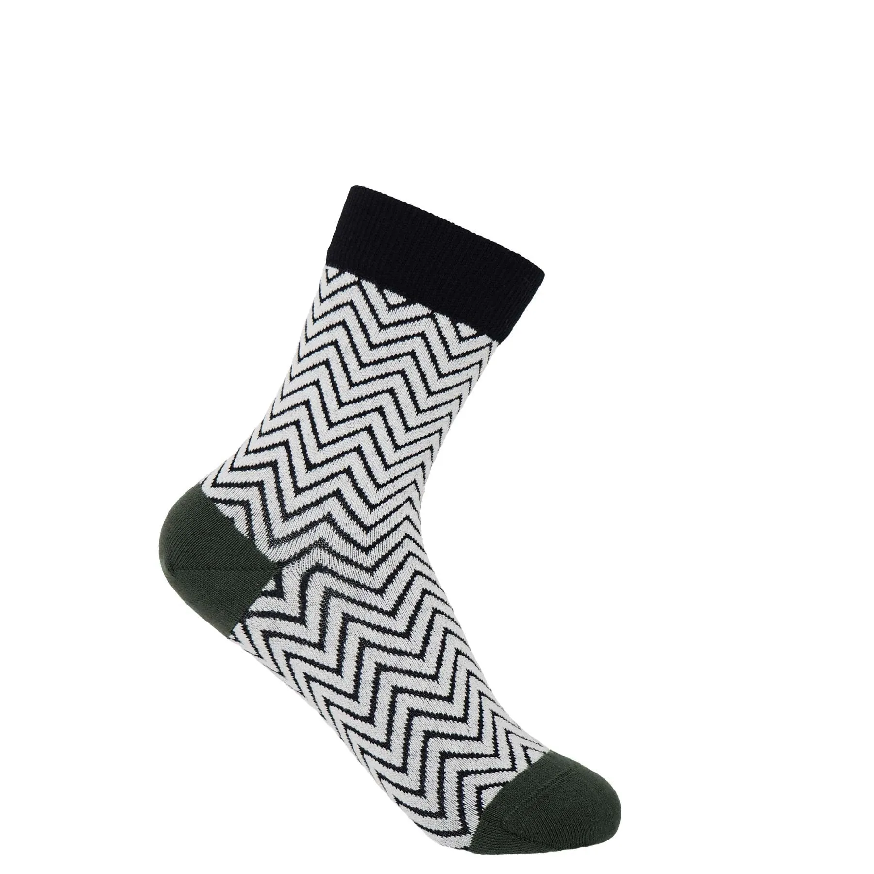 Zig Zag Luxury Ladies Cotton Socks