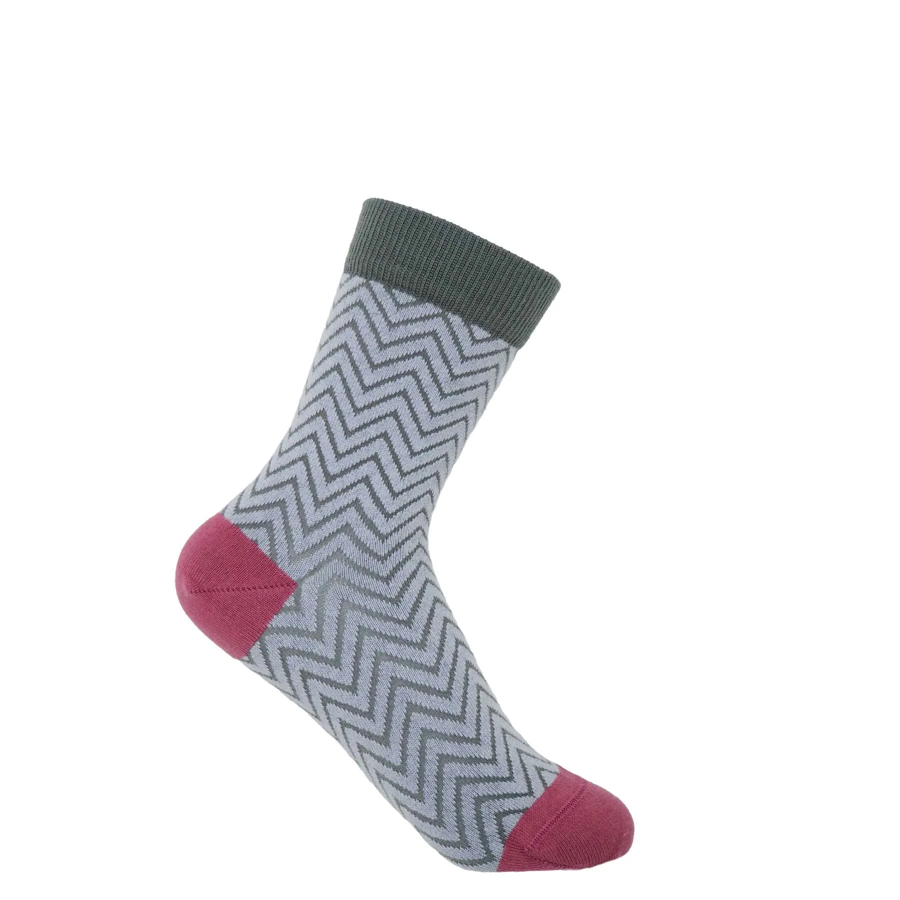 Zig Zag Luxury Ladies Cotton Socks